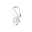 Aplica de perete exterioara Rabalux TOLNA metal, plastic, negru, alb, LED, 10W, 750lm, 3000K, IP54 - 77171