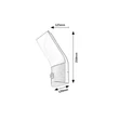 Aplica de perete exterioara cu senzor de miscare Rabalux TOLNA metal, plastic, negru, alb, LED, 10W, 770lm, 3000K, IP54 - 77172
