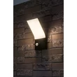 Aplica de perete exterioara cu senzor de miscare Rabalux TOLNA metal, plastic, negru, alb, LED, 10W, 770lm, 3000K, IP54 - 77172