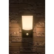 Aplica de perete exterioara cu senzor de miscare Rabalux TOLNA metal, plastic, negru, alb, LED, 10W, 770lm, 3000K, IP54 - 77172