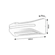 Aplica de perete exterioara Rabalux KOBARID metal, plastic, negru, alb, LED, 20W, 800lm, 4000K, IP54 - 77174