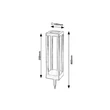 Lampa solara Rabalux CONG plastic, negru, LED, 0.18W, 6lm, 4000K, IP44 - 77186