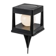 Lampa solara Rabalux HOLNE plastic, negru, alb, LED, 0.3W, 6lm, 2500K-3000K, IP44 - 77188