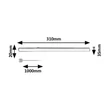 Corp de iluminat Rabalux BAREG plastic, alb, LED, 4W, 3000-4000K, 400Lm - 78007