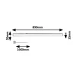 Corp de iluminat Rabalux BAREG plastic, alb, LED, 12W, 3000-4000K, 1200Lm - 78009
