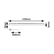 Corp de iluminat Rabalux BAREG plastic, alb, LED, 16W, 3000-4000K, 1600Lm - 78010