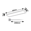 Corp de iluminat Rabalux TARELO metal, plastic, argintiu, alb, LED, 6W, 3000-4200-6500K, 380Lm - 78021