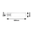 Corp de iluminat Rabalux SOFT metal, plastic, argintiu, alb, LED, 8W, 4000, 450Lm - 78039