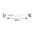 Corp de iluminat Rabalux BILAL metal, plastic, argintiu, alb, LED, 18W, 4000K, 1750Lm - 78042