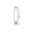 Bec Rabalux BULB metal, sticla, transparent, E27, 5W, 4000K, 300Lm - 79005