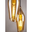 Bec Rabalux BULB metal, sticla, chihlimbar, E27, 5W, 3000K, 300Lm - 79007