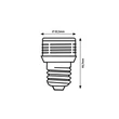 Bec Rabalux BULB metal, aur, E27, 3W, 3000K, 220Lm - 79026