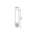 Bec Rabalux BULB metal, sticla, chihlimbar, E27, 2W, 1800K, 120Lm - 79078