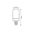 Bec Rabalux BULB metal, sticla, transparent, E14, 4W, 3000K, 400Lm - 79089