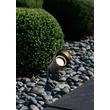 Lampa de decor exterior Searchlight Spike metal, negru, GU10, 7W, IP65 - 1010BK