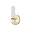 Aplica de perete Searchlight Aberdeen metal, acril, alama, transparent, LED, 9W, 683lm, 3000K, IP44 - 10371SB