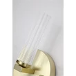 Aplica de perete Searchlight Aberdeen metal, acril, alama, transparent, LED, 9W, 683lm, 3000K, IP44 - 10371SB