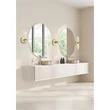 Aplica de perete Searchlight Aberdeen metal, acril, alama, transparent, LED, 9W, 683lm, 3000K, IP44 - 10371SB