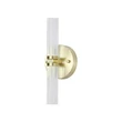 Aplica de perete Searchlight Aberdeen metal, acril, alama, transparent, LED, 12W, 979lm, 3000K, IP44 - 10372SB