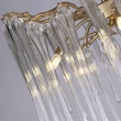 Pendul Searchlight HERITAGE metal, sticla, auriu, transparent, G9 - 10425-5GO