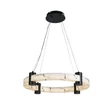 Pendul Searchlight MOONBEAM metal, marmura, negru, alb, LED,  29W, 3000K, 1546 Lm - 10868-1BK