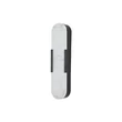 Aplica de perete Searchlight Opaline metal, plastic, negru, alb, LED, 17W, 1390lm, 3000K, IP44 - 11139BK
