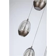 Pendul Searchlight Seeds metal, sticla, maro, sampanie, LED, 49W, 4698lm, 3000K - 11141-5LT