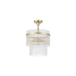 Plafoniera Searchlight Lara metal, sticla, auriu, transparent, E14, 60W - 11300-3GO