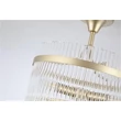 Plafoniera Searchlight Lara metal, sticla, auriu, transparent, E14, 60W - 11300-3GO