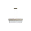 Pendul Searchlight Lara metal, sticla, auriu, transparent, E14, 60W - 11400-8GO
