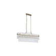 Pendul Searchlight Lara metal, sticla, auriu, transparent, E14, 60W - 11400-8GO