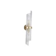 Aplica de perete Searchlight Lara metal, sticla, auriu, transparent, E14, 60W - 11500-2GO