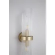 Aplica de perete Searchlight Lara metal, sticla, auriu, transparent, E14, 60W - 11500-2GO