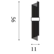 Aplica de perete Searchlight Lara metal, sticla, auriu, transparent, E14, 60W - 11500-2GO