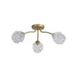 Plafoniera Searchlight Astral metal, sticla, auriu, transparent, G9, 33W - 11523-3GO