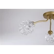 Plafoniera Searchlight Astral metal, sticla, auriu, transparent, G9, 33W - 11523-3GO