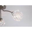 Plafoniera Searchlight Astral metal, sticla, nichel, transparent, G9, 33W - 11523-3SN