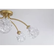 Plafoniera Searchlight Astral metal, sticla, auriu, transparent, G9, 33W - 11525-5GO
