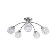 Plafoniera Searchlight Astral metal, sticla, nichel, transparent, G9, 33W - 11525-5SN