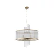 Pendul Searchlight Lara metal, sticla, auriu, transparent, E14, 60W - 11600-6GO