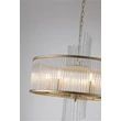 Pendul Searchlight Lara metal, sticla, auriu, transparent, E14, 60W - 11600-6GO