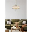 Pendul Searchlight Lara metal, sticla, auriu, transparent, E14, 60W - 11600-6GO