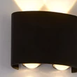 Aplica de perete exterior Searchlight Shadows metal, negru, LED, 1.25W, 320lm, 3000K, IP44 - 1224-4BK