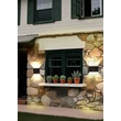 Aplica de perete exterior Searchlight Shadows metal, negru, LED, 1.25W, 320lm, 3000K, IP44 - 1224-4BK