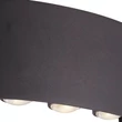 Aplica de perete exterior Searchlight Shadows metal, negru. LED, 1.17W, 498lm, 3000K, IP44 - 1226-6BK