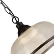 Pendul Searchlight HIGHWORTH metal, sticla, negru, E27 - 1682BK