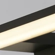 Aplica de perete pentru baie Searchlight KOS metal, acril, negru, alb, LED, 9W, 3000K, 583 Lm, IP44 - 17003-40BK