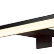 Aplica de perete pentru baie Searchlight KOS metal, acril, negru, alb, LED, 12W, 3000K, 862 Lm, IP44 - 17004-60BK