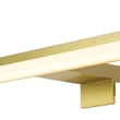 Aplica de perete pentru baie Searchlight KOS metal, acril, auriu, alb, LED, 12W, 3000K, 1040 Lm, IP44 - 17004-60GO