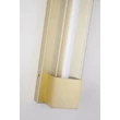 Aplica de perete exterior Searchlight Sacramento metal, acril, auriu, transparent, LED, 6W, 358lm, 3000K, IP44 - 17660GO